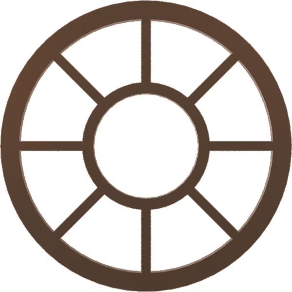 Grace Architectural Grade PVC Pierced Ceiling Medallion, Copper, 18
